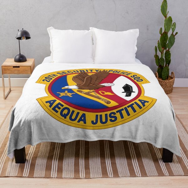 Item preview, USAF 20th Security Police Squadron "Aequa Justitia" Patch Graphic designed and sold by CharlieDesings.