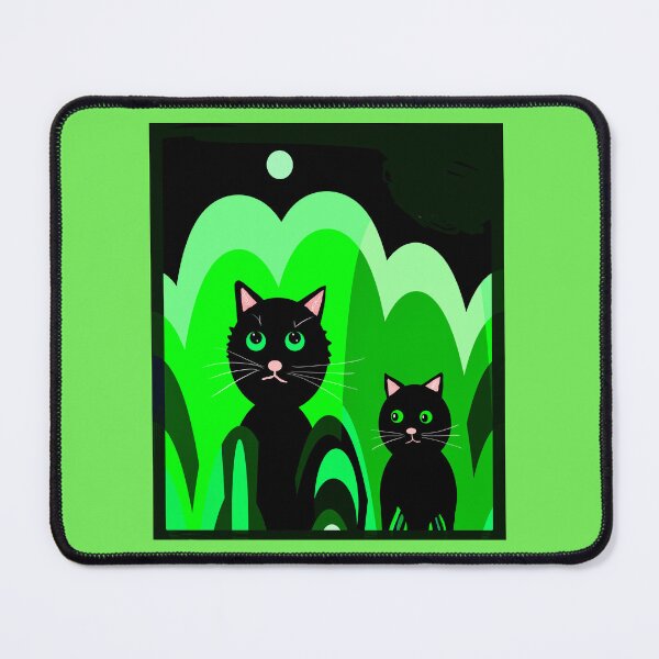 Item preview, Two Cats under a Moonlit Night designed and sold by Elaine M Hayward .