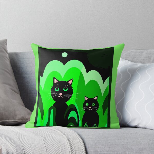 Item preview, Two Cats under a Moonlit Night designed and sold by Elaine M Hayward .