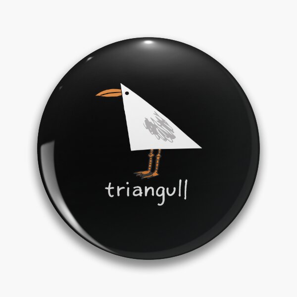 Item preview, Triangull Funny Seagull Geometry Pun Cute Bird Illustration designed and sold by OddPopARt.
