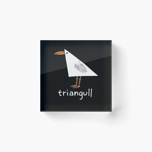 Item preview, Triangull Funny Seagull Geometry Pun Cute Bird Illustration designed and sold by OddPopARt.