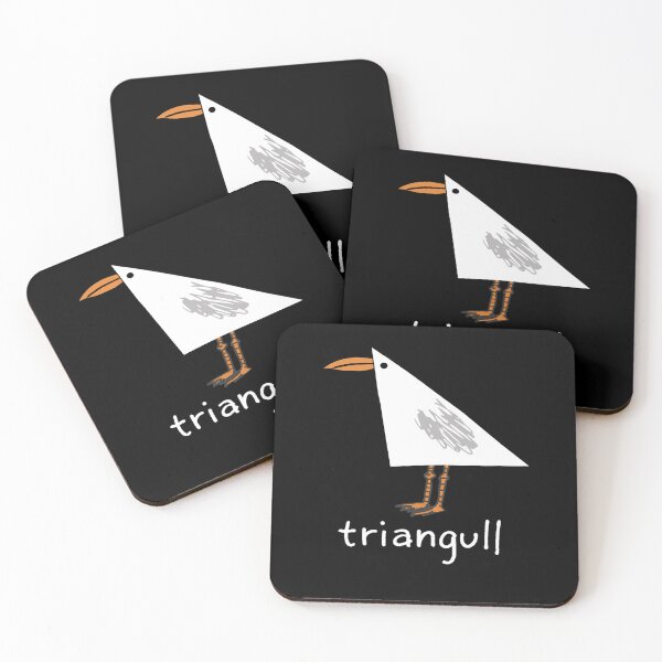 Item preview, Triangull Funny Seagull Geometry Pun Cute Bird Illustration designed and sold by OddPopARt.