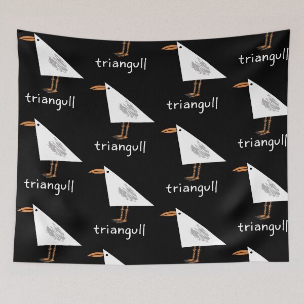 Item preview, Triangull Funny Seagull Geometry Pun Cute Bird Illustration designed and sold by OddPopARt.