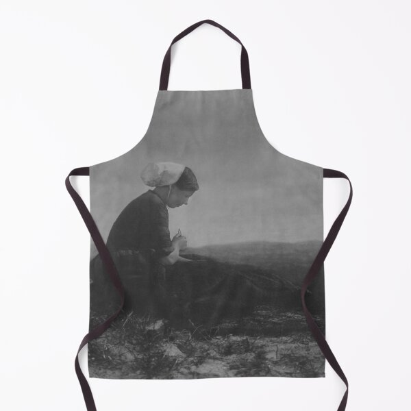 Item preview, Extremely rare Mending Nets, 1894 vintage fine art black and white photograph portrait by Alfred Stieglitz designed and sold by Astrid Arkhangelsky.