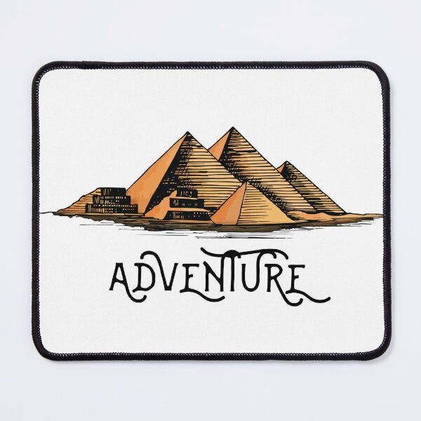 Item preview, Adventure Vintage Pyramids Egypt Travel Illustration designed and sold by AhinoraArtShop.