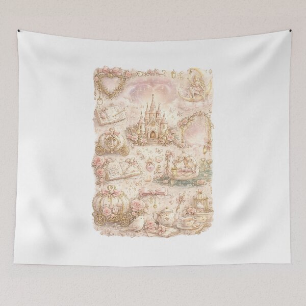 Item preview, Enchanted Coquette Kingdom | Whimsical Fairytale Castle designed and sold by Blush and Bloom.