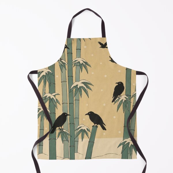 Item preview, Crows in Snowy Bamboo — Nengajo No. 9 | Ukiyo-e Woodblock designed and sold by Planthem.