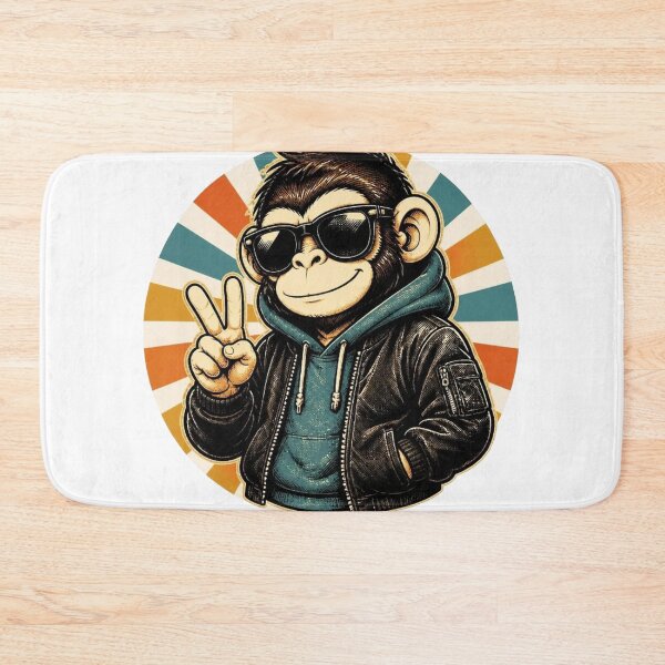 Item preview, Retro Cool Ape – Vintage Peace Style designed and sold by Icareis-Studios.