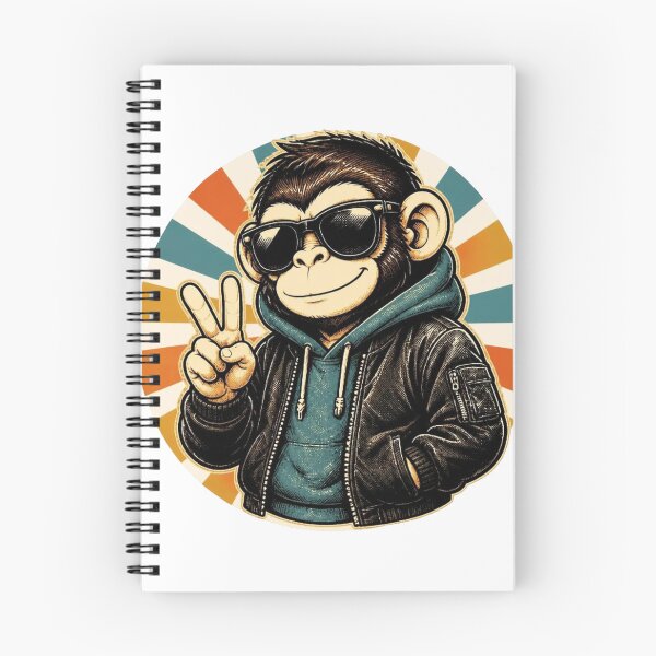 Item preview, Retro Cool Ape – Vintage Peace Style designed and sold by Icareis-Studios.
