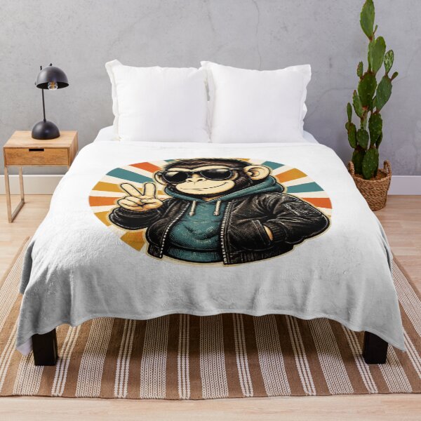 Item preview, Retro Cool Ape – Vintage Peace Style designed and sold by Icareis-Studios.