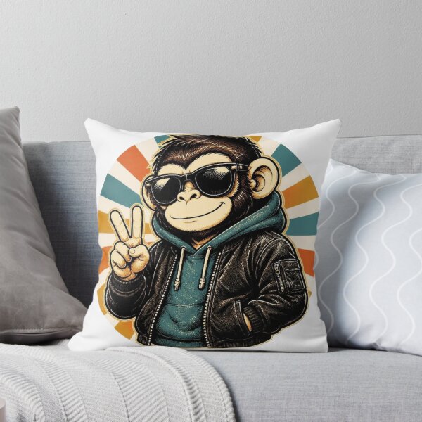 Item preview, Retro Cool Ape – Vintage Peace Style designed and sold by Icareis-Studios.
