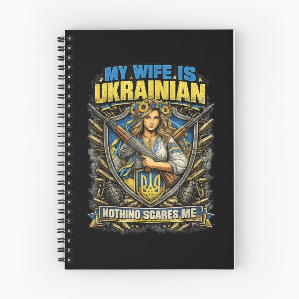 Item preview, My Wife Is Ukrainian Nothing Scares Me Patriotic Support Ukraine designed and sold by ViniBall.