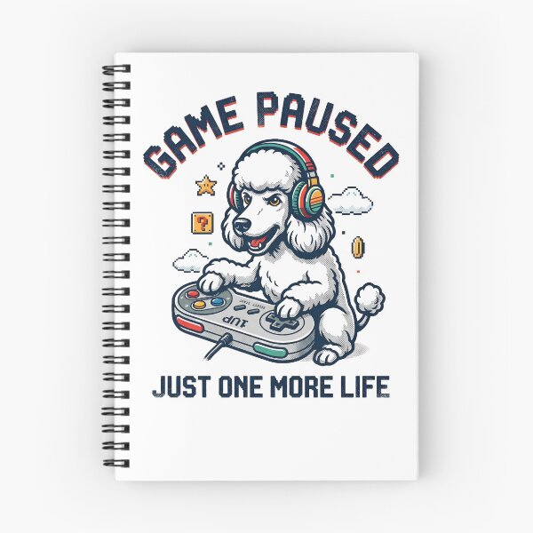 Item preview, Game Pawsed | Funny Gamer Poodle | Retro Gaming Dog Lover Gift designed and sold by CH-4TEE.