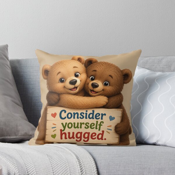 Item preview, Consider Yourself Hugged | Cute Hugging Bears | The Kindness Collection designed and sold by AnimalMarvels.