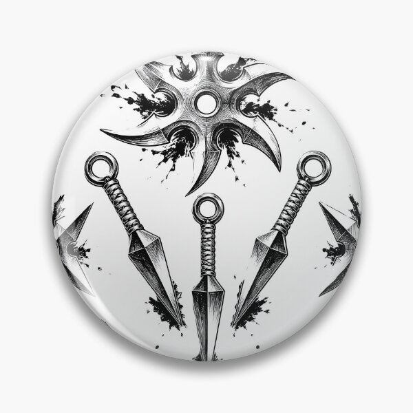 Item preview, Ninja Weapons Arsenal Japanese Tattoo Flash Art designed and sold by MouradStudio.