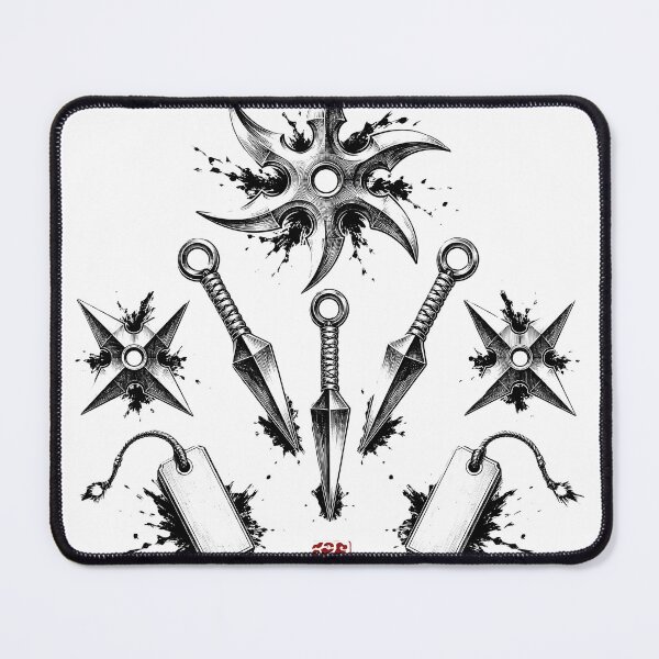Item preview, Ninja Weapons Arsenal Japanese Tattoo Flash Art designed and sold by MouradStudio.