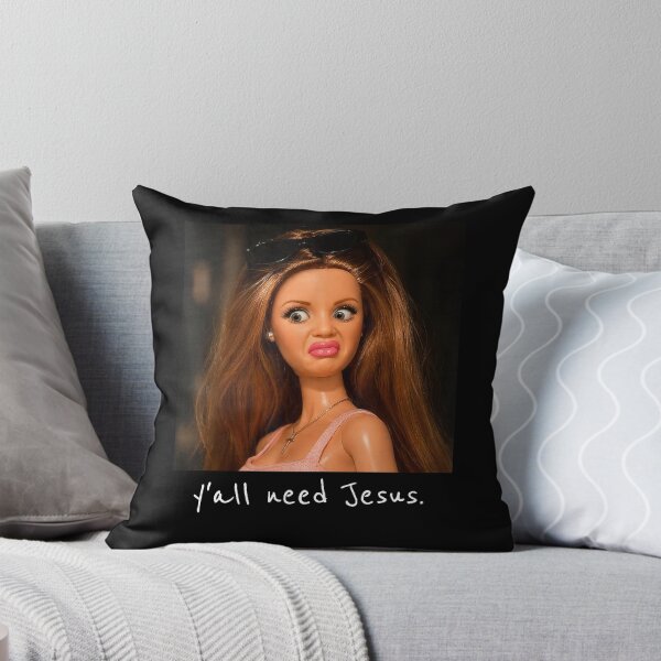 Item preview, Y'all Need Jesus Funny Sassy Doll Meme designed and sold by OddPopARt.