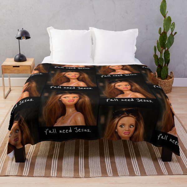 Item preview, Y'all Need Jesus Funny Sassy Doll Meme designed and sold by OddPopARt.