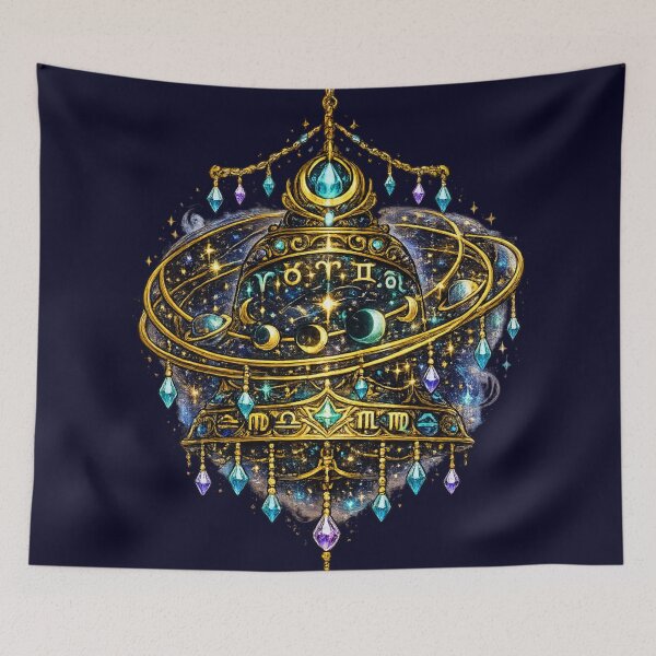 Item preview, Zodiac Planetarium Orb Celestial Astrology Cosmic Sphere Fantasy Sticker T-Shirt designed and sold by irfanshikh.