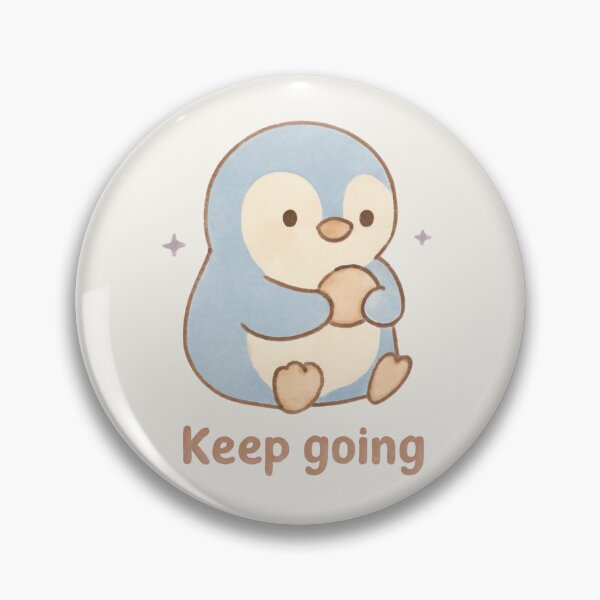 Item preview, Pebble Penguin – Keep Going Motivational Sticker designed and sold by Cerys-GS.