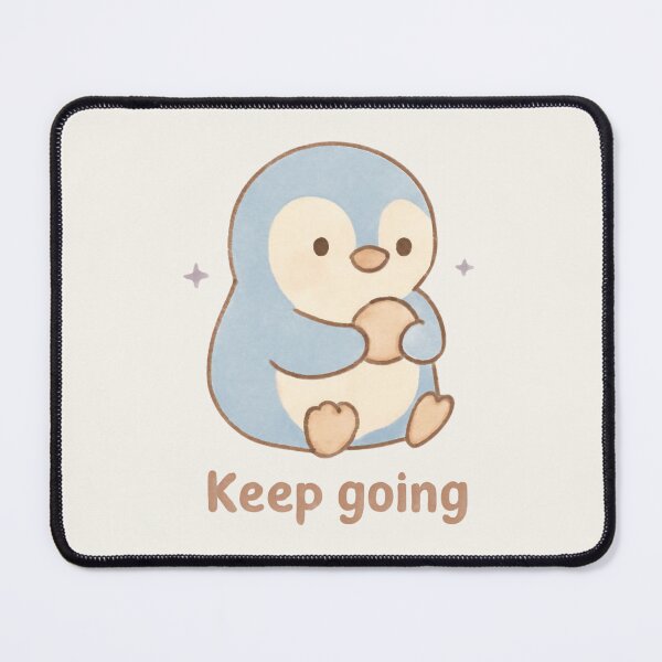 Item preview, Pebble Penguin – Keep Going Motivational Sticker designed and sold by Cerys-GS.