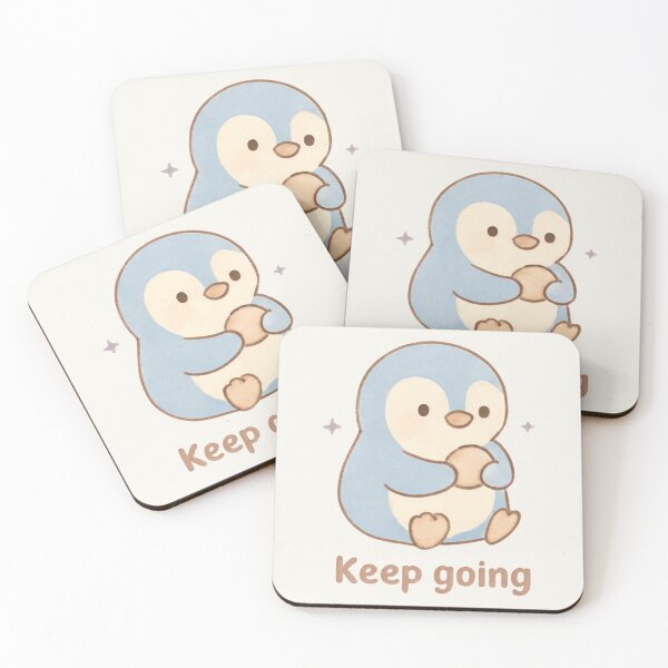 Item preview, Pebble Penguin – Keep Going Motivational Sticker designed and sold by Cerys-GS.