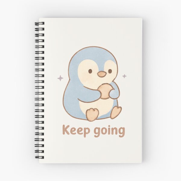 Item preview, Pebble Penguin – Keep Going Motivational Sticker designed and sold by Cerys-GS.
