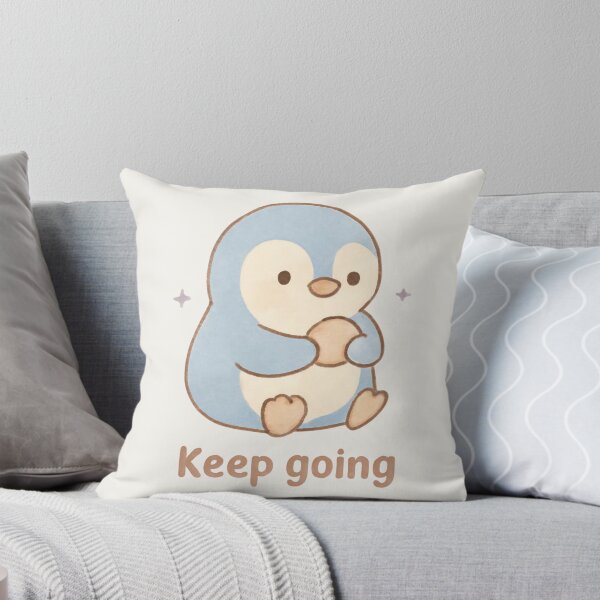 Item preview, Pebble Penguin – Keep Going Motivational Sticker designed and sold by Cerys-GS.