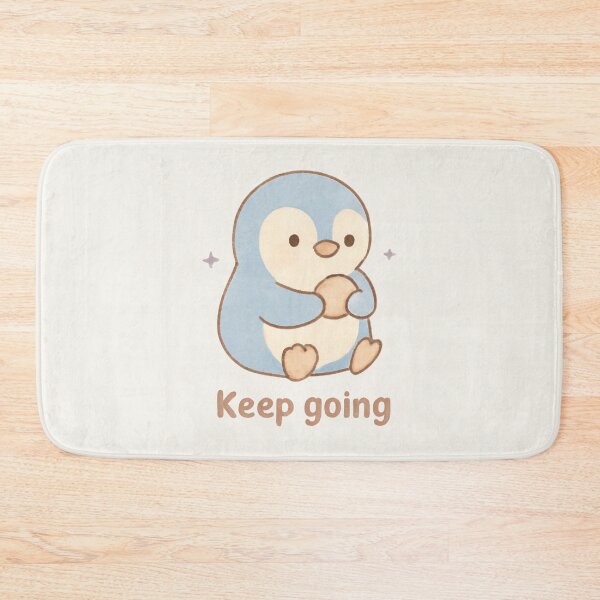 Item preview, Pebble Penguin – Keep Going Motivational Sticker designed and sold by Cerys-GS.