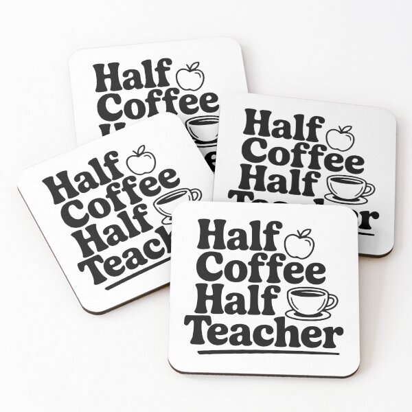Item preview, Half Coffee Half Teacher designed and sold by Frank Ring.