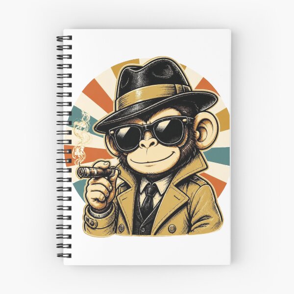 Item preview, Retro Detective Ape – Vintage Noir Style designed and sold by Icareis-Studios.