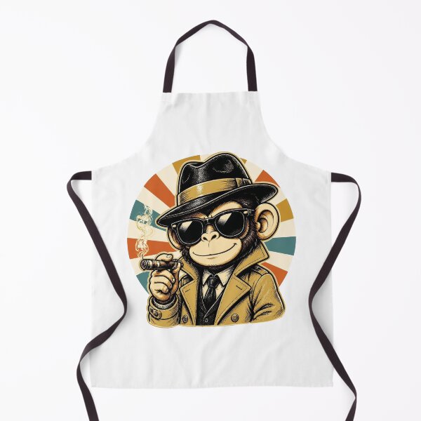 Item preview, Retro Detective Ape – Vintage Noir Style designed and sold by Icareis-Studios.