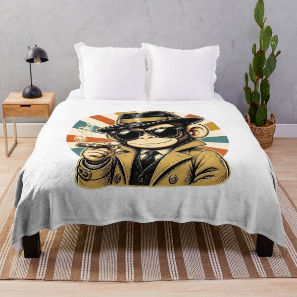 Item preview, Retro Detective Ape – Vintage Noir Style designed and sold by Icareis-Studios.