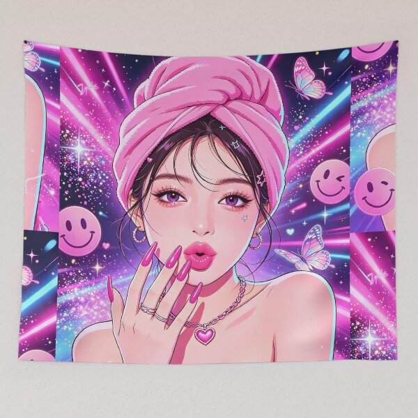 Item preview, Y2K Pink Glam — Blowing Pink Nails designed and sold by Bondingbonding.