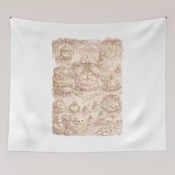 Item preview, Dreamy Coquette Bedroom | Enchanted Princess Room designed and sold by Blush and Bloom.