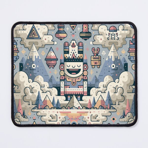 Item preview, Ancient Spirit Mountain Folk Art Totem Scene designed and sold by Romgora.