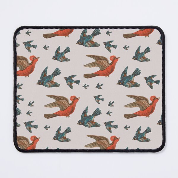 Item preview, Red and blue trade card bird pattern designed and sold by PbHistory.