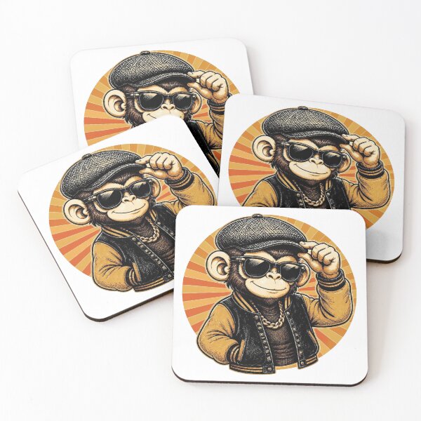 Item preview, Retro Hipster Ape – Vintage Street Style designed and sold by Icareis-Studios.