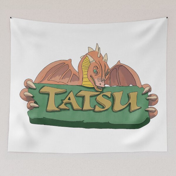 Item preview, Tatsu Logo Illustration - Six Flags Magic Mountain Flying Ride (Theme Park Fan Art) designed and sold by FoolishDreamers.