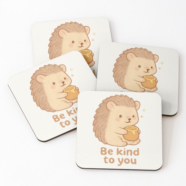 Item preview, Honey Hedgehog – Be Kind To You Motivational Sticker designed and sold by Cerys-GS.