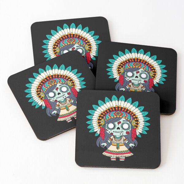 Item preview, Cute Zombie Native American Girl designed and sold by HRSCreates.