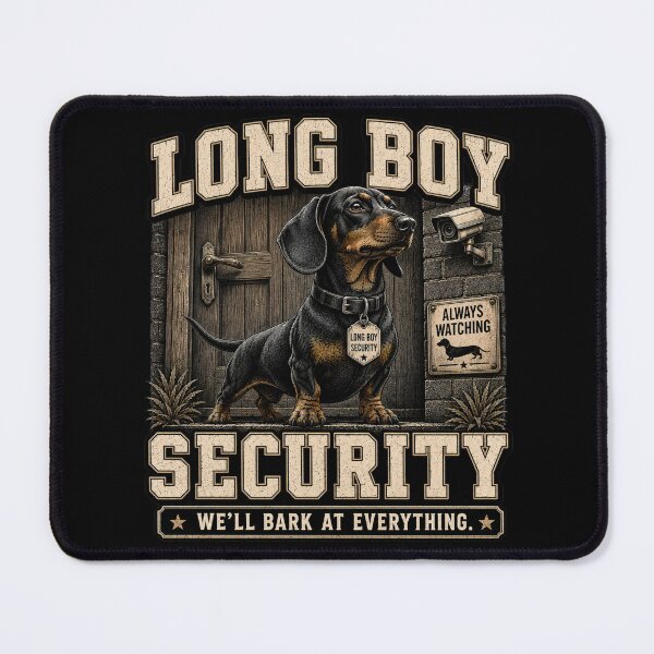 Item preview, Long Boy Security Dachshund Funny Dog Lover Vintage T-Shirt designed and sold by EverclearDesign.