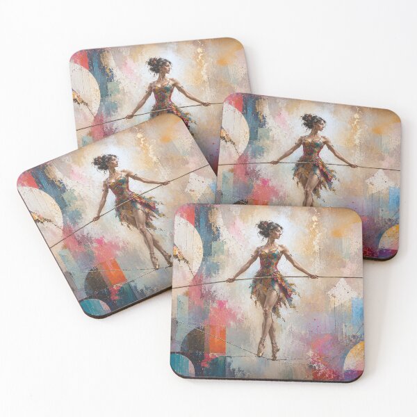 Item preview, Tightrope walker painting designed and sold by GalleryKauffeld.