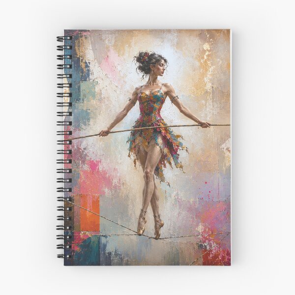 Item preview, Tightrope walker painting designed and sold by GalleryKauffeld.