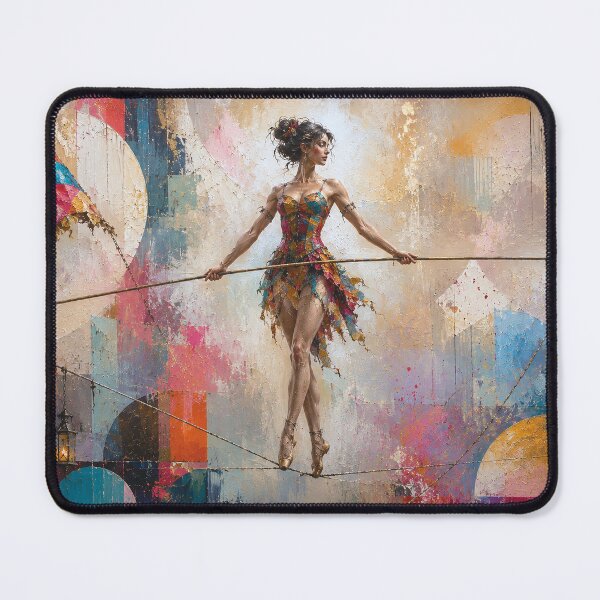 Item preview, Tightrope walker painting designed and sold by GalleryKauffeld.