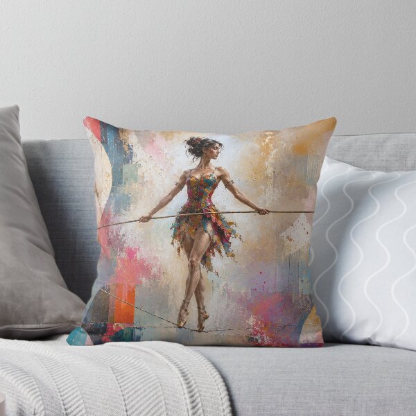 Item preview, Tightrope walker painting designed and sold by GalleryKauffeld.