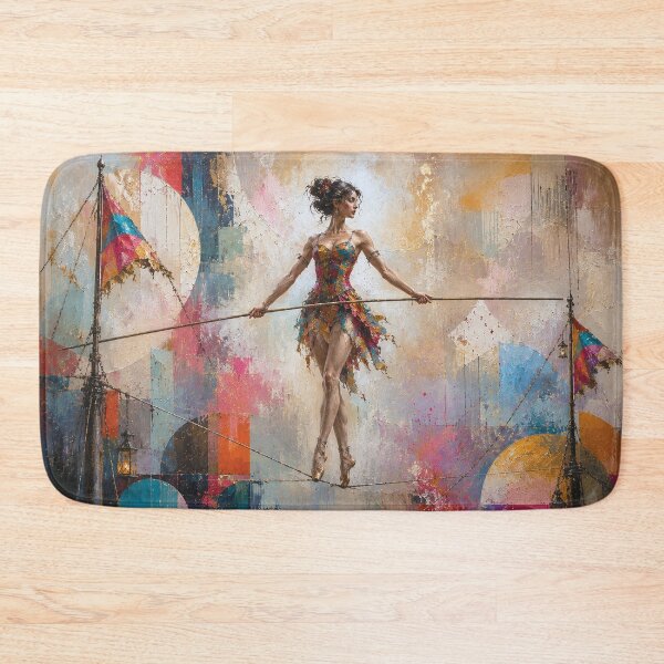 Item preview, Tightrope walker painting designed and sold by GalleryKauffeld.