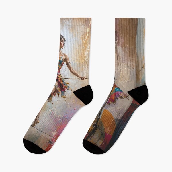Item preview, Tightrope walker painting designed and sold by GalleryKauffeld.