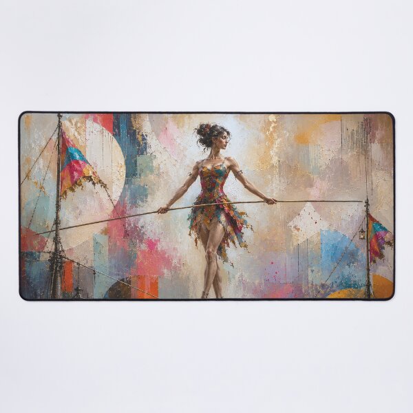 Item preview, Tightrope walker painting designed and sold by GalleryKauffeld.