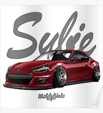 Subie (red) Poster